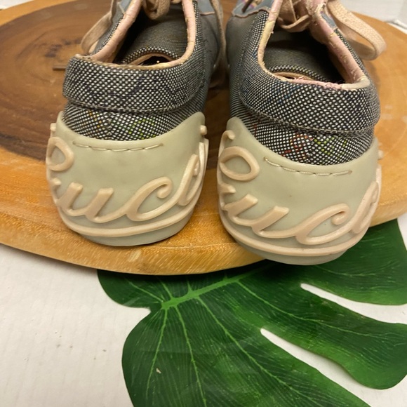 Retro Gucci Canvas Pastel Sneakers As Is - Picture 6 of 9